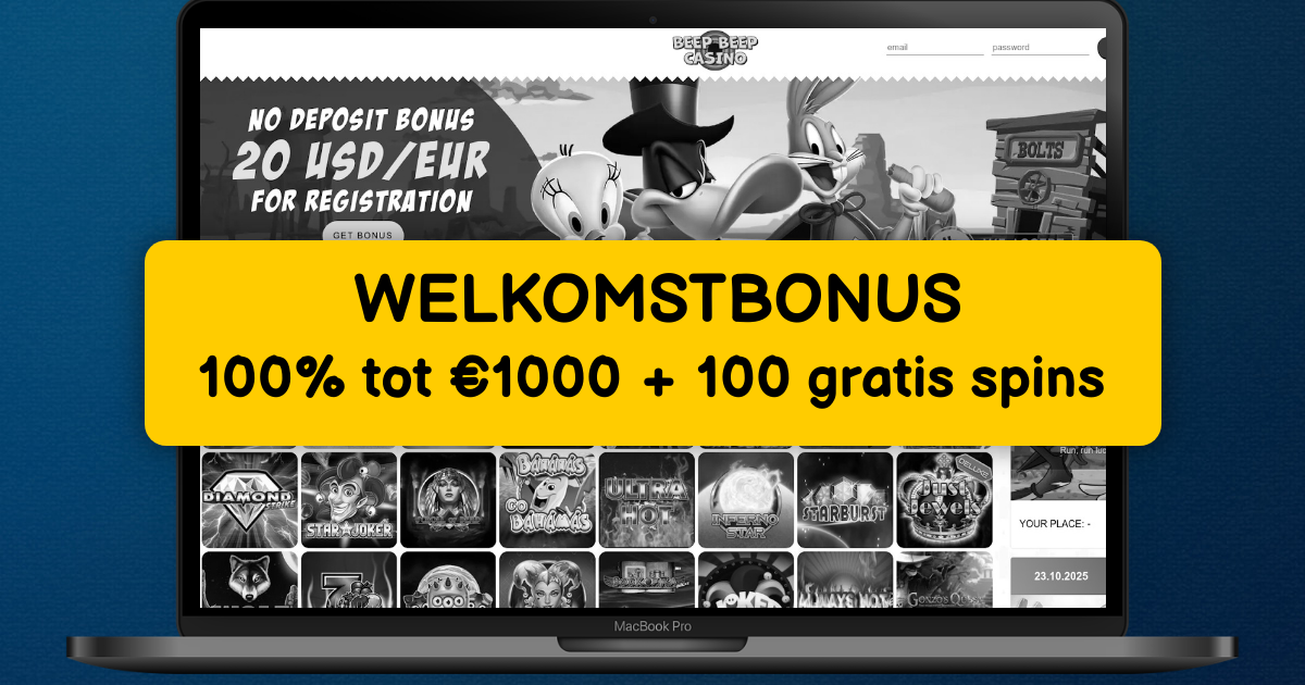 Beep Beep Casino welcome bonus
